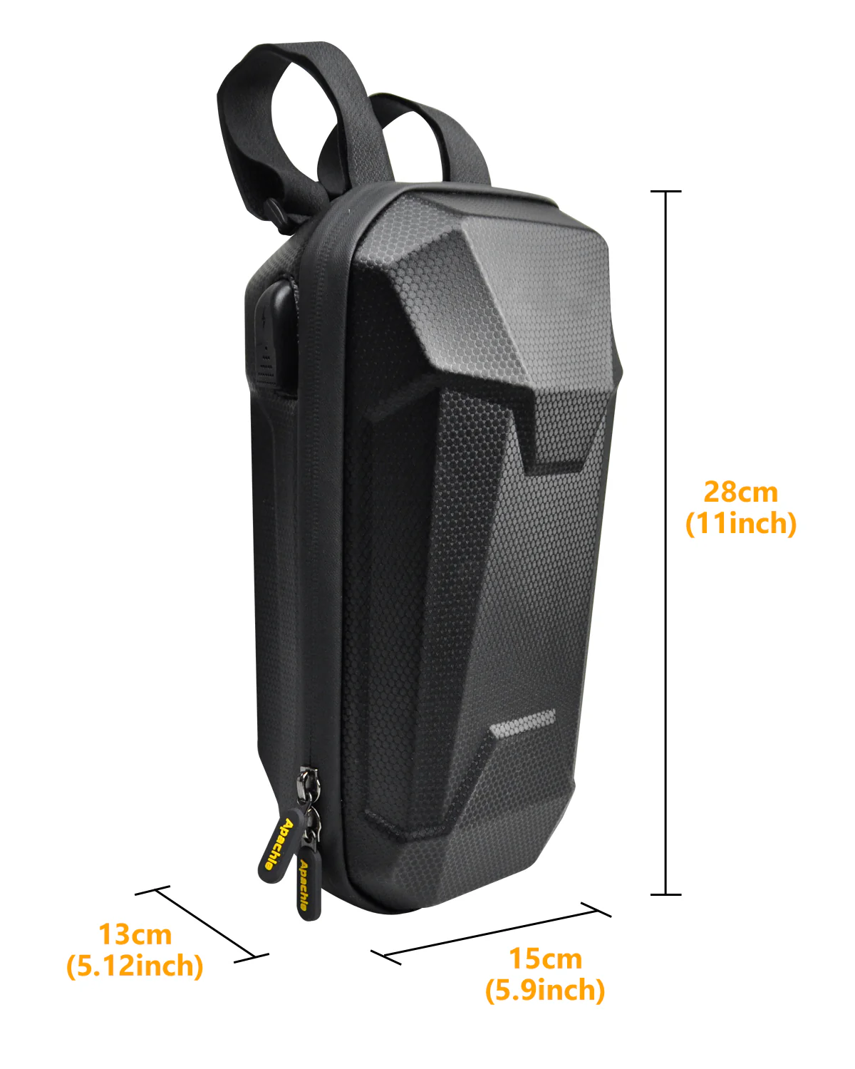 Apachie 4L EVA E-Scooter USB Carbon Storage Bag - Image 5
