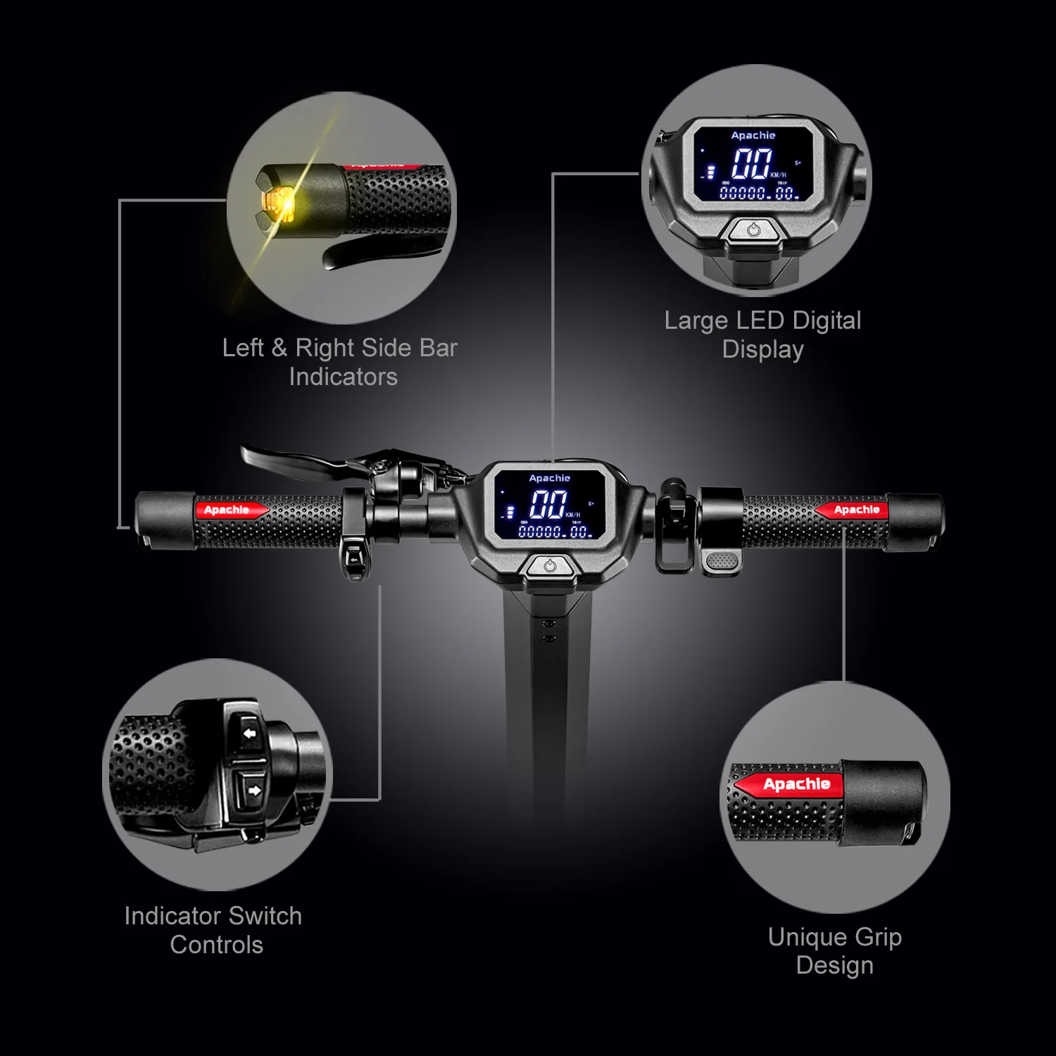 Apachie 500W XTS Adult Electric Scooter - Image 6