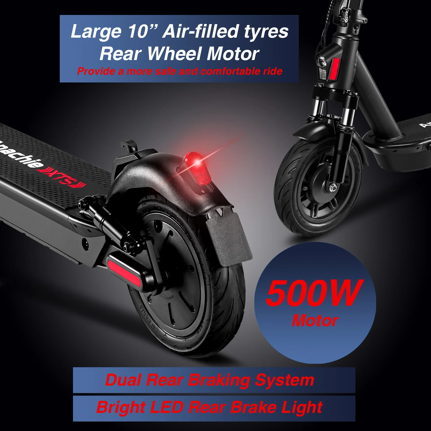 Apachie 500W XTS Adult Electric Scooter - Image 8